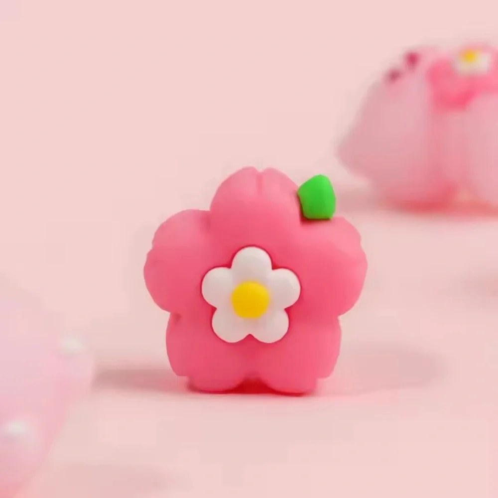 NEW kawaii cute pink cat & flower erasers school stationery supplies